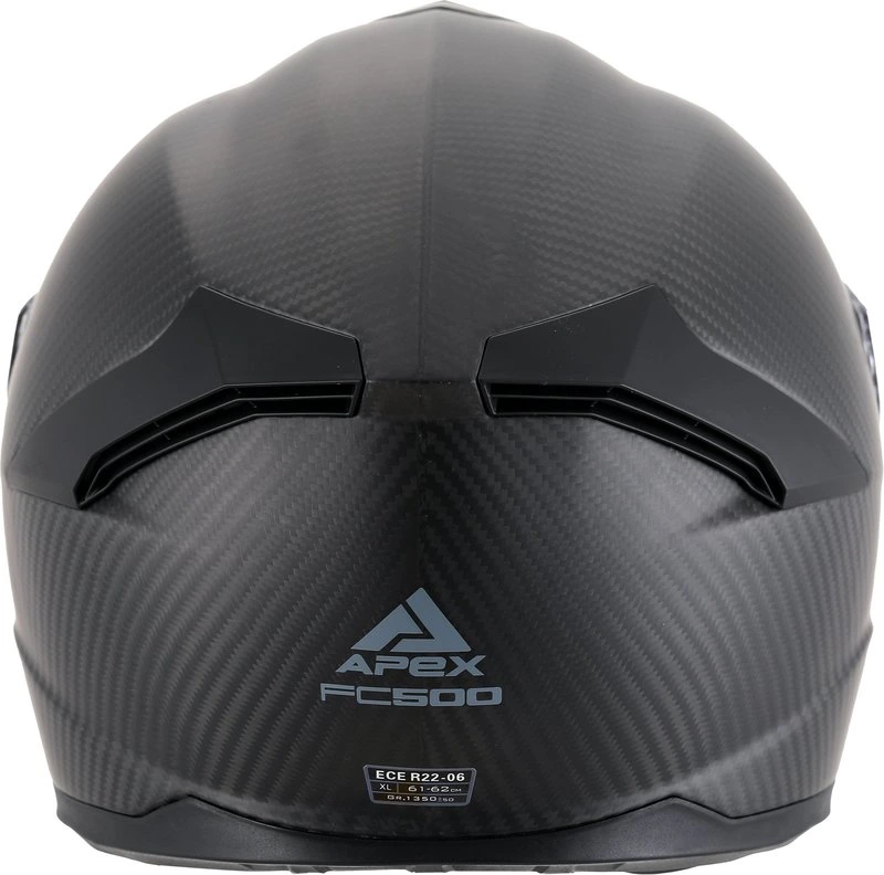 APEX Helmet FC500 Carbon solid matt S