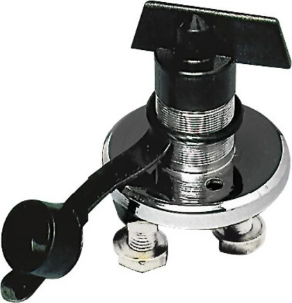 Battery swich with Key Chrome brass