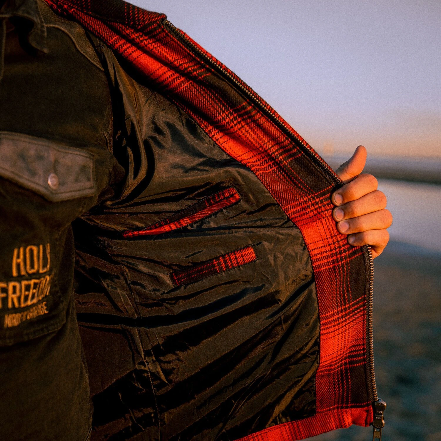 Holy Freedom Definitive Flannel jacket, Red, 2XL