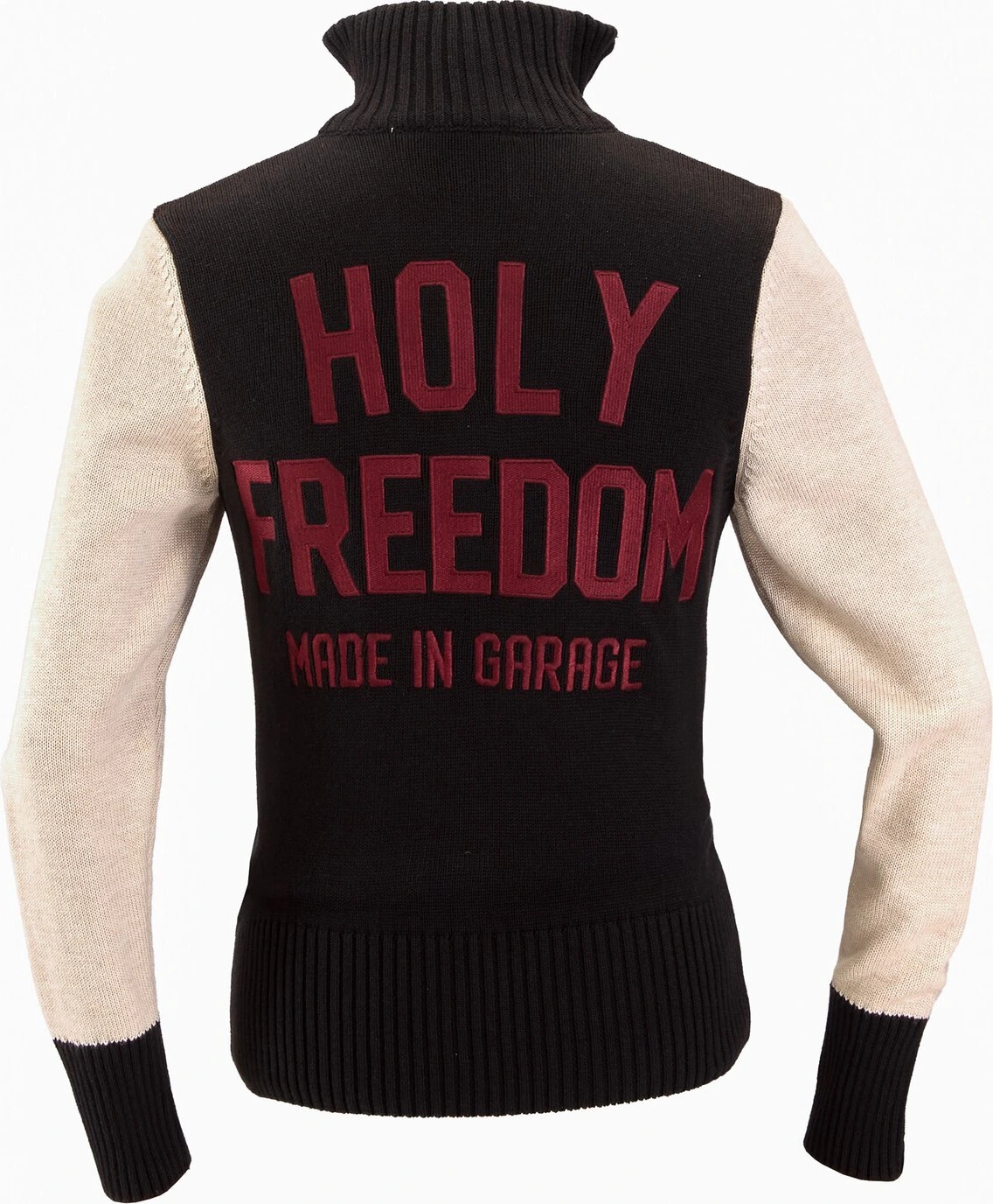 Holy Freedom Dirtrack sweatshirt, Black, white, M