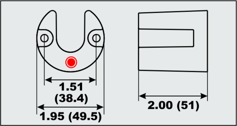 Anode alu Trim Cylinder Bravo