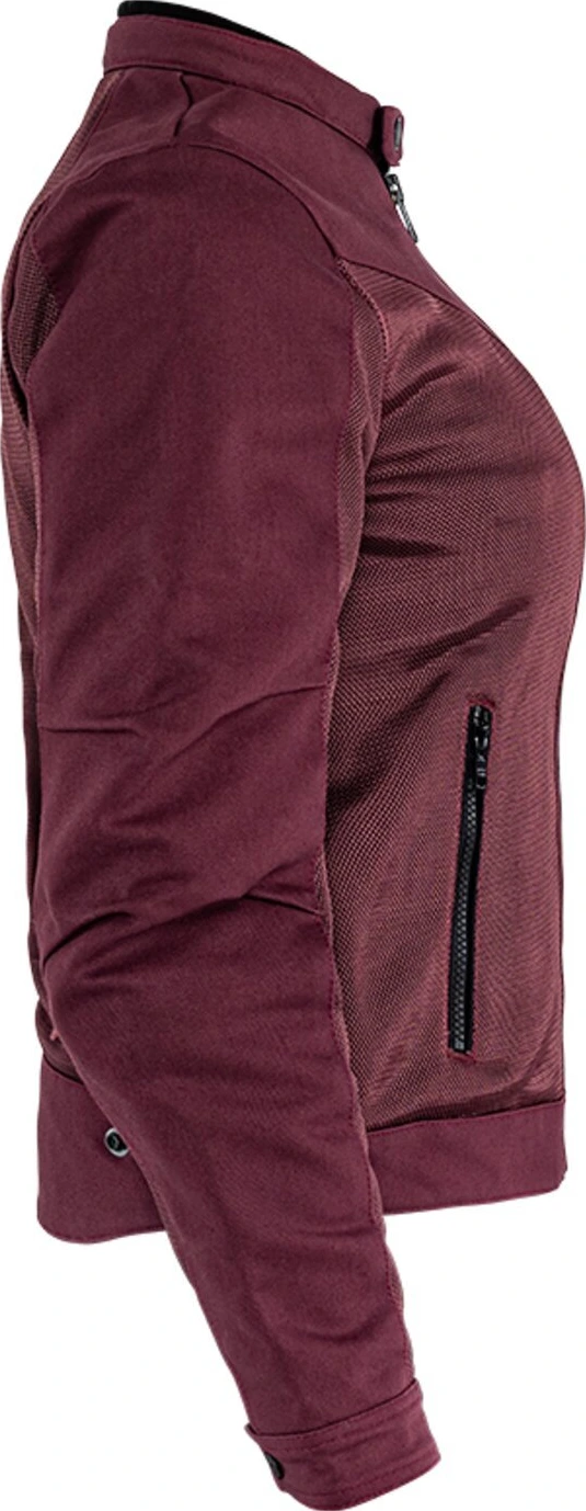 John Doe Aero mesh jacket women, bordeaux Red, XS