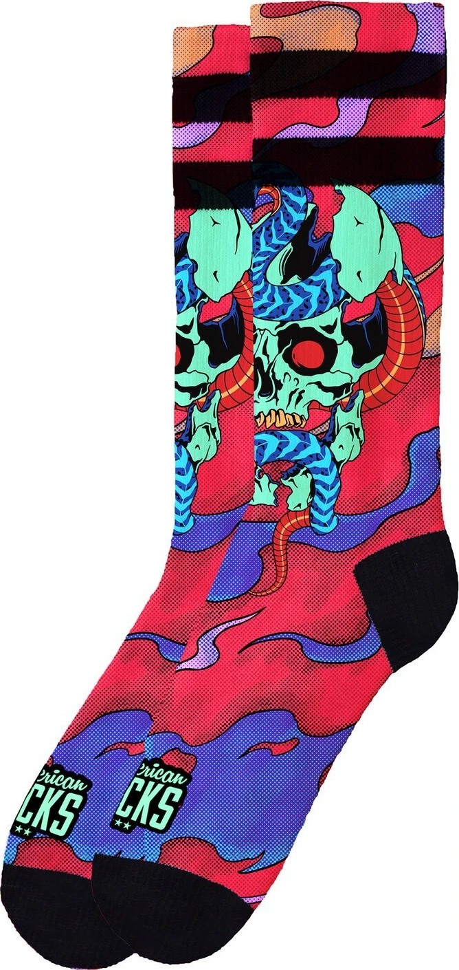 American Socks Dead and Alive Signature socks, Pink, S/M