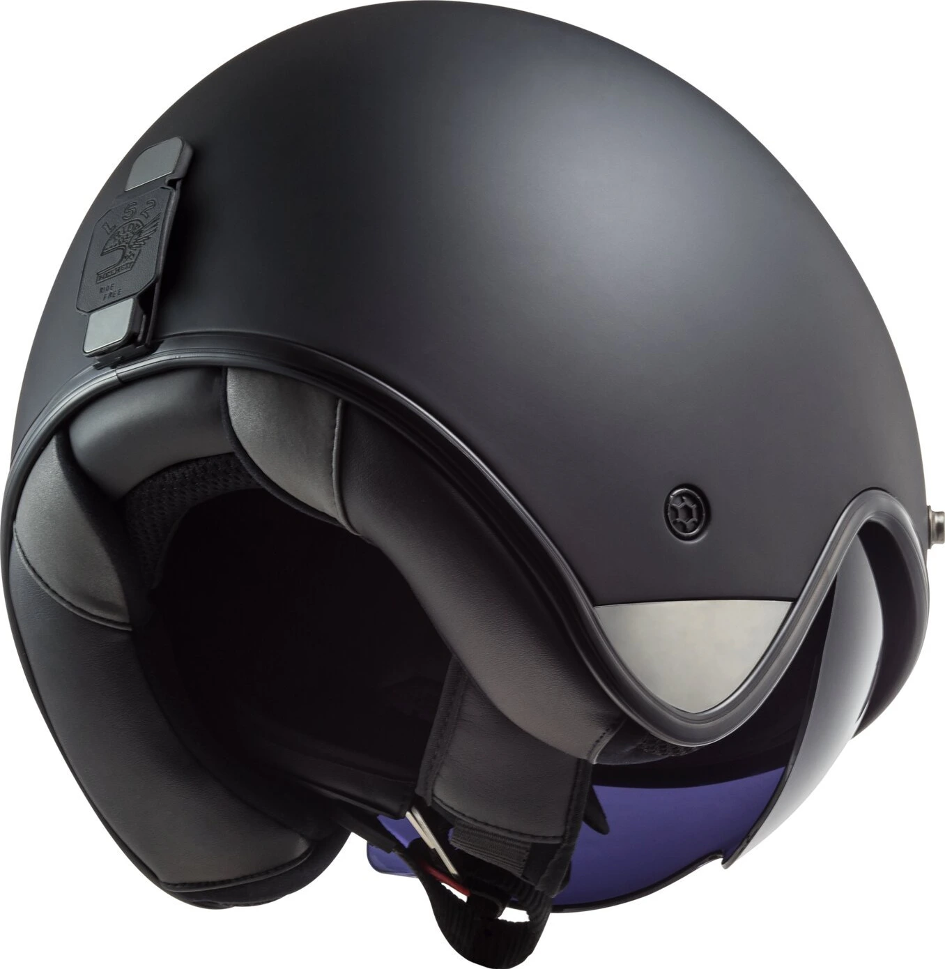 LS2 Bob II Solid helmet, Black, XS, matt