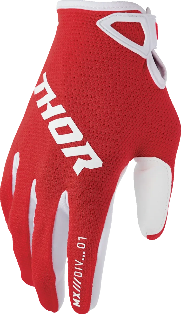 GLOVES YTH RIDEMODE STATIC RED XS