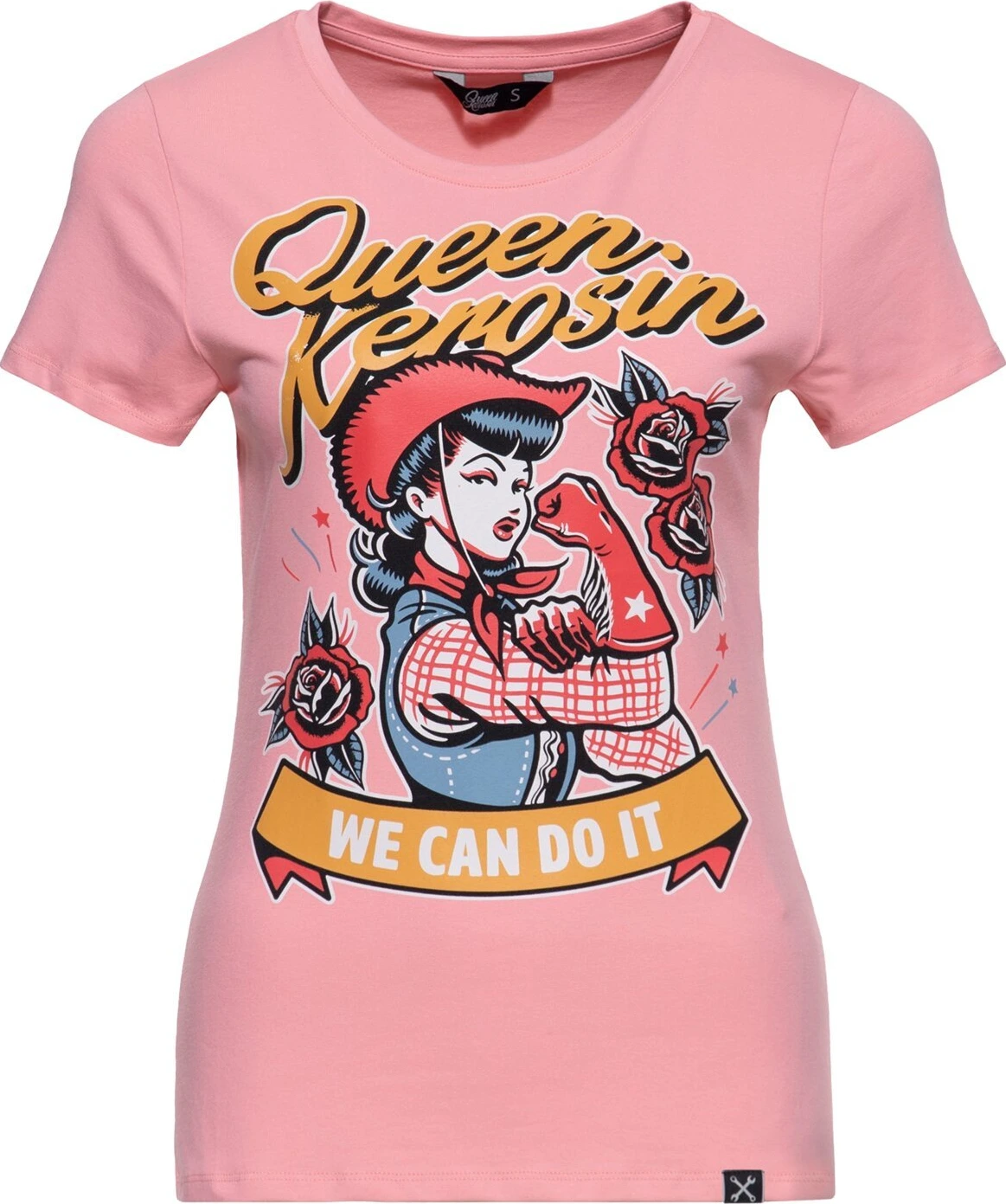 Queen Kerosin We Can Do It t-shirt rose, Pink, S