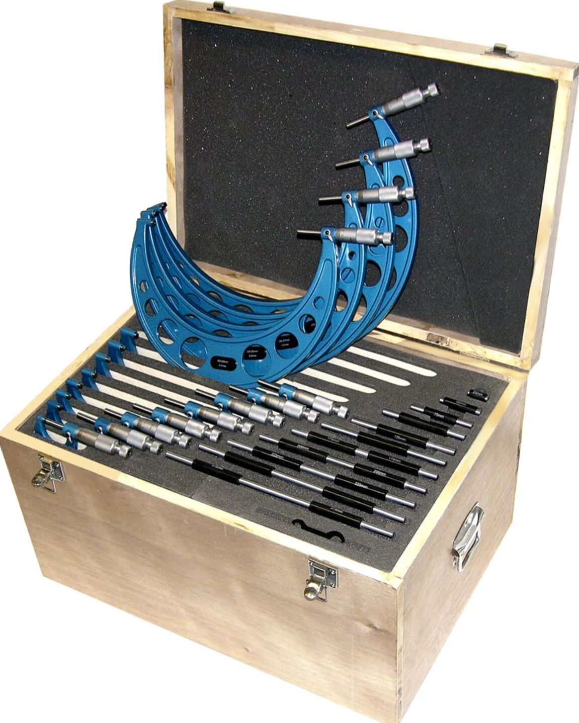 MIB, outside micrometer set, DIN 863. 0-100mm, Satin