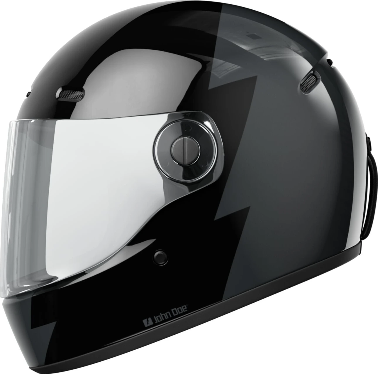 John Doe JD/ONE Signature helmet, Black, grey, XS, Gloss