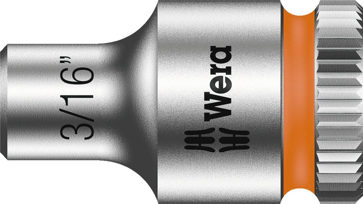 Wera Zyklop 1/4" socket - US sizes 3/16", 23 mm, Chrome