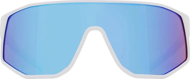 Spect Red Bull Dash Sunglasses Shiny White-Blue w Smoke Blue Mirror lens