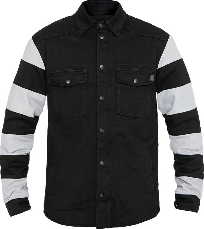 MOTOSHIRT PRISON BLACK/WHITE 5XL