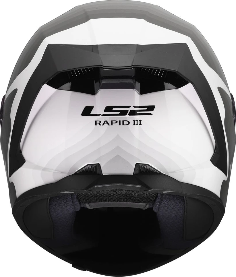 LS2 FF820 RAPID III FLOW Helmet - White Grey, 3XL