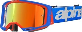 Alpinestars Goggle Vision 8 WORDMARK BLUE ORANGE Mirror Red/