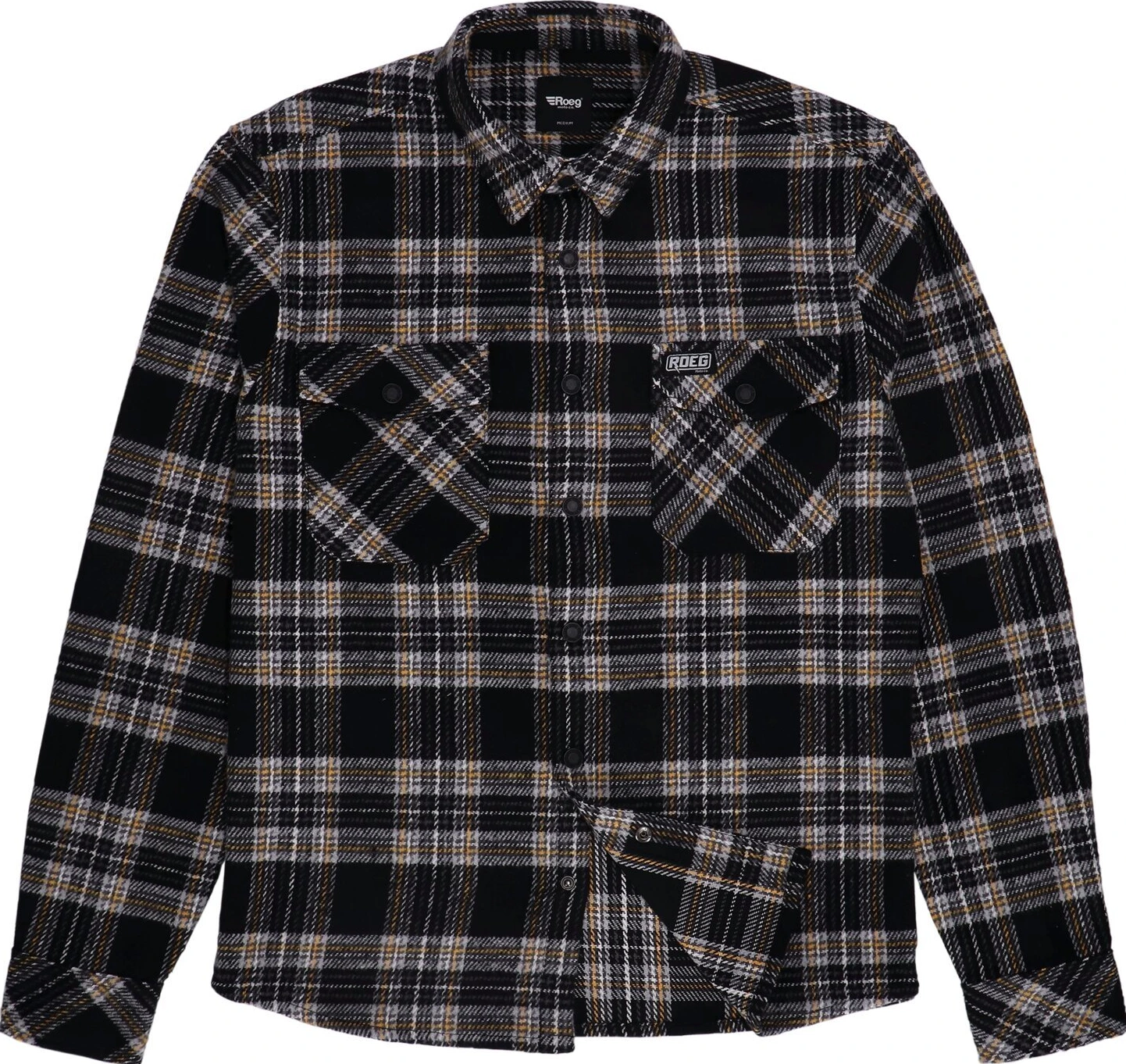 Roeg Blaze Flannel shirt, Gray, S