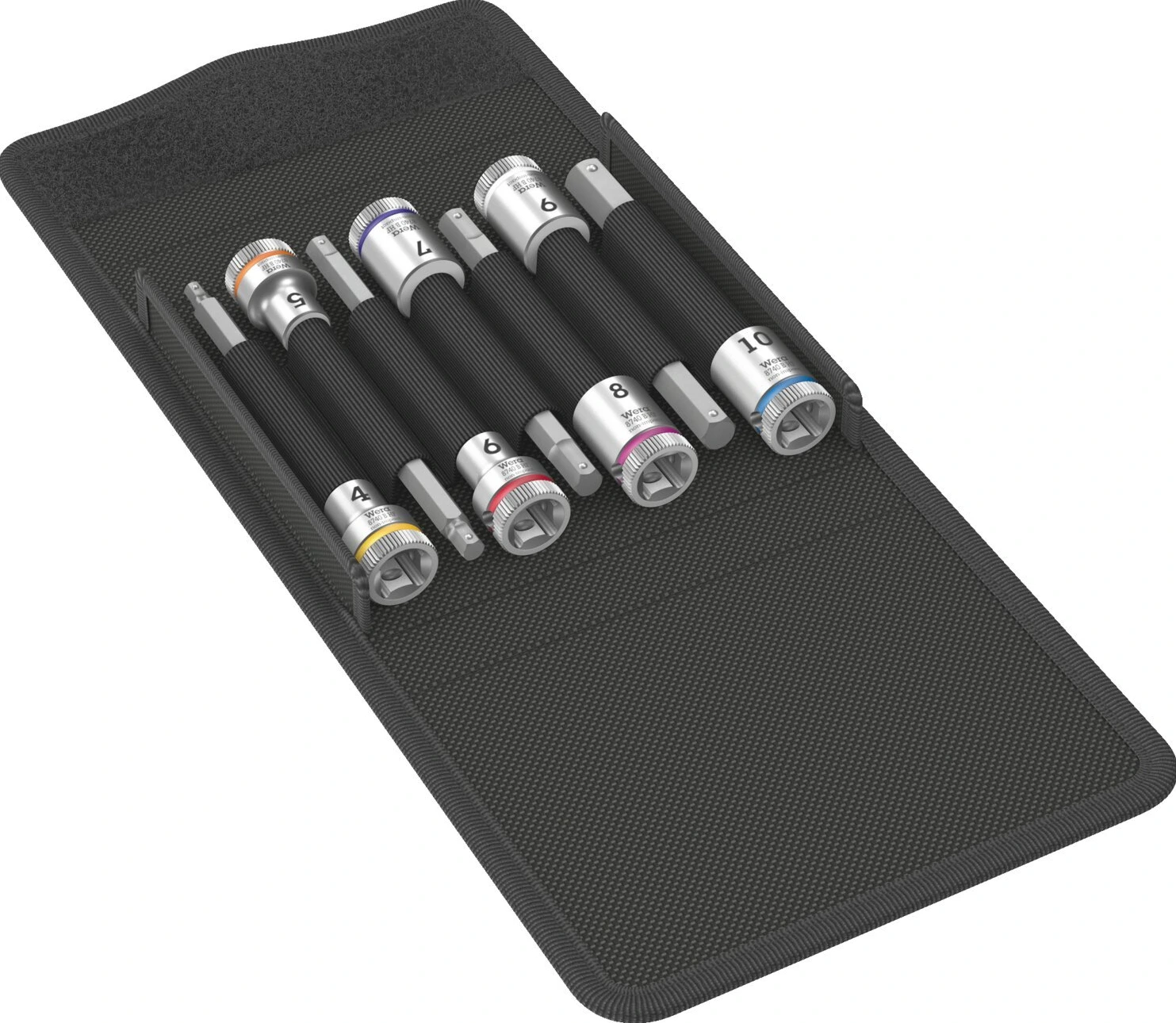 Wera extended 3/8" Hex socket bits - Metric, 100 mm