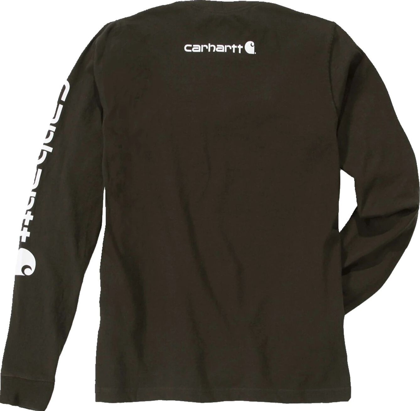 Carhartt Sleeve logo long sleeve peat, Brown, XL