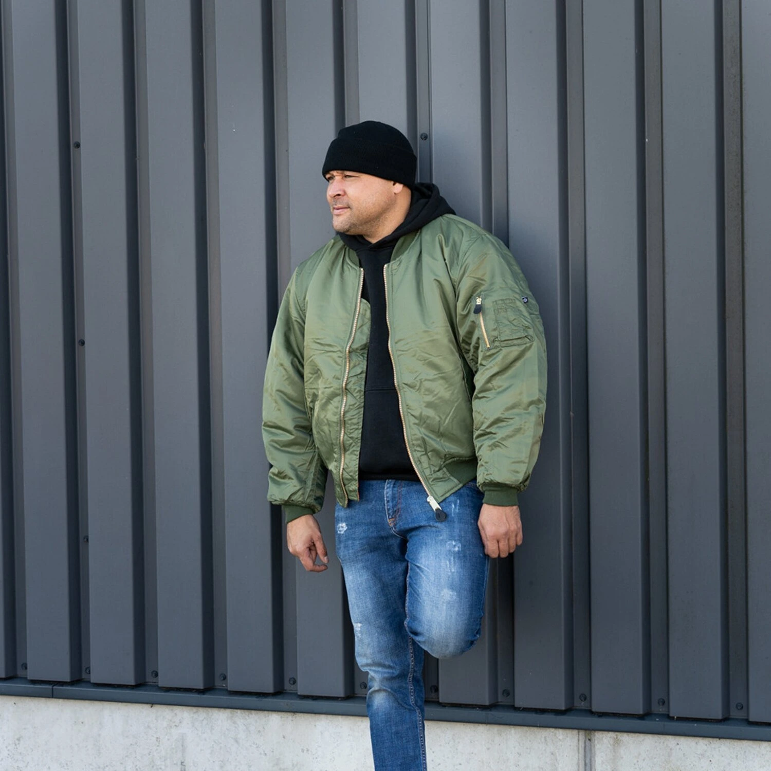 MA-1 Bomber flight jacket, Green, L