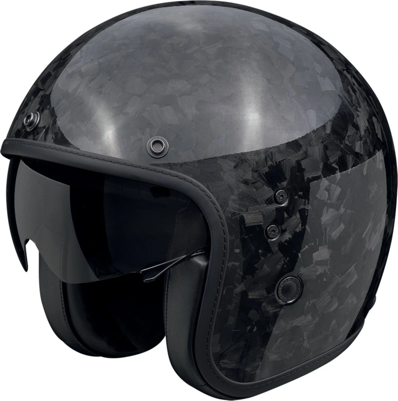 Scorpion Belfast EVO Onyx Carbon helmet, Black, XS, Gloss