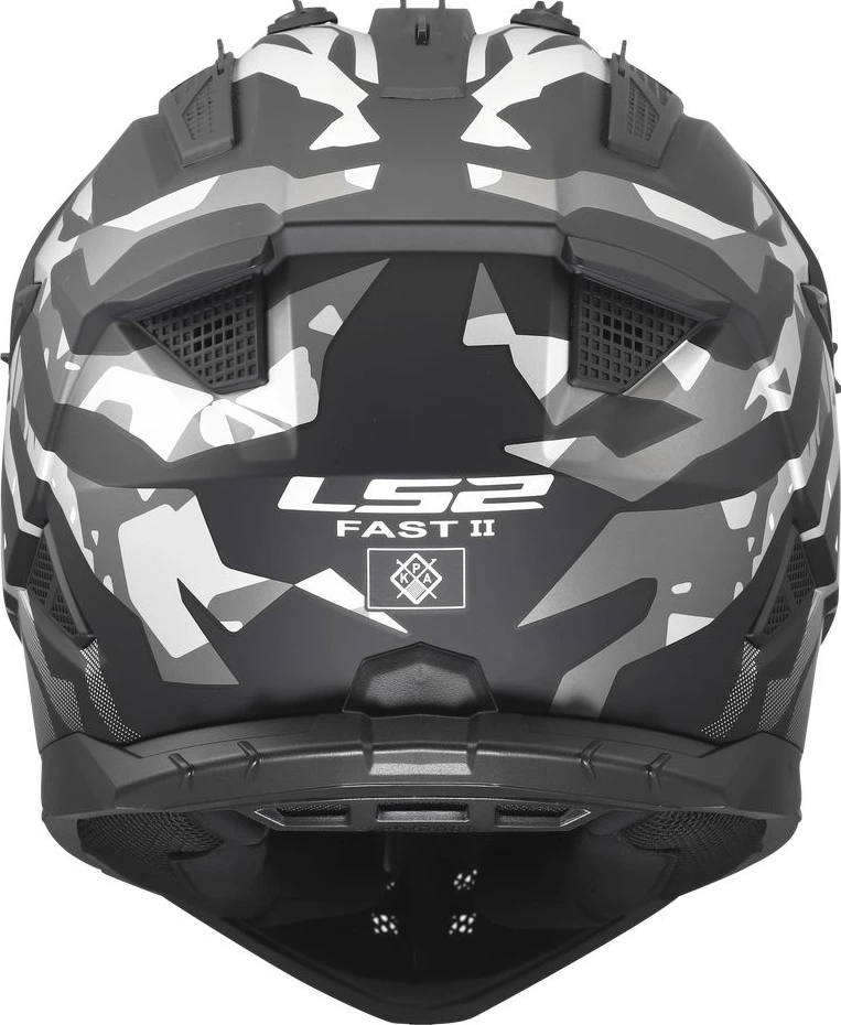 LS2 MX708 FAST II GROTESK Helmet - 3XL, Black Grey