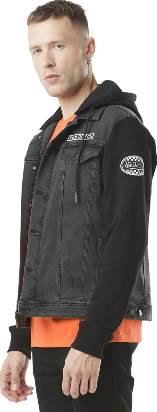 Von Dutch Denim jacket black, XL