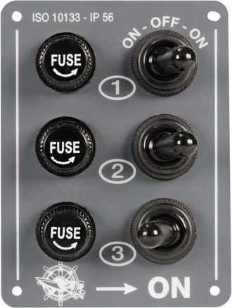 3 switches panel
