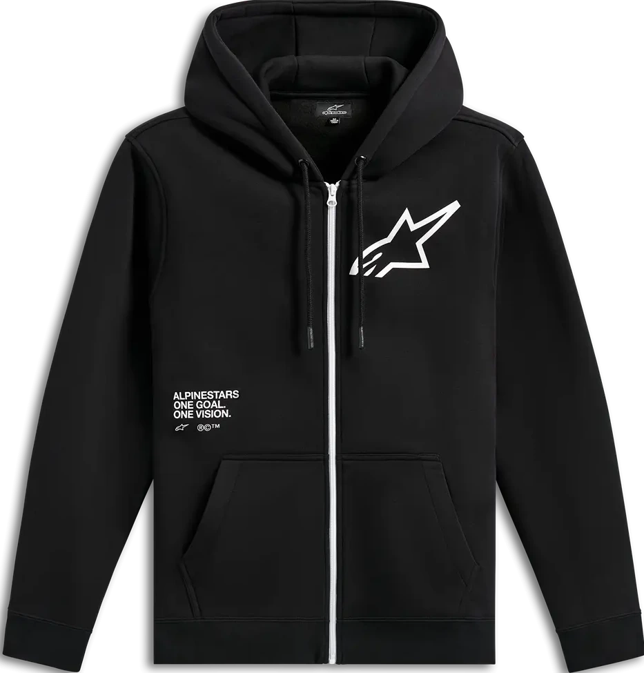 HOODIE ZIP TRANSVERSE BLACK S