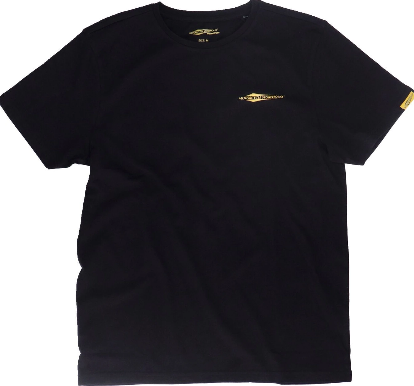 MCS logo t-shirt back artwork, Black, S