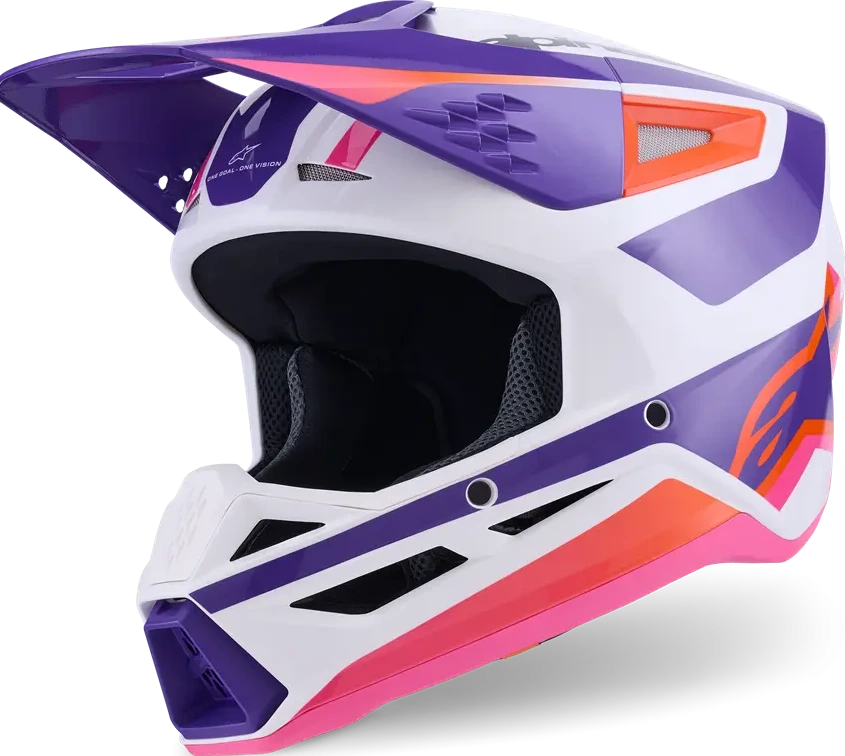 HELMET SM3 HEAT WHT/PU/PINK XS
