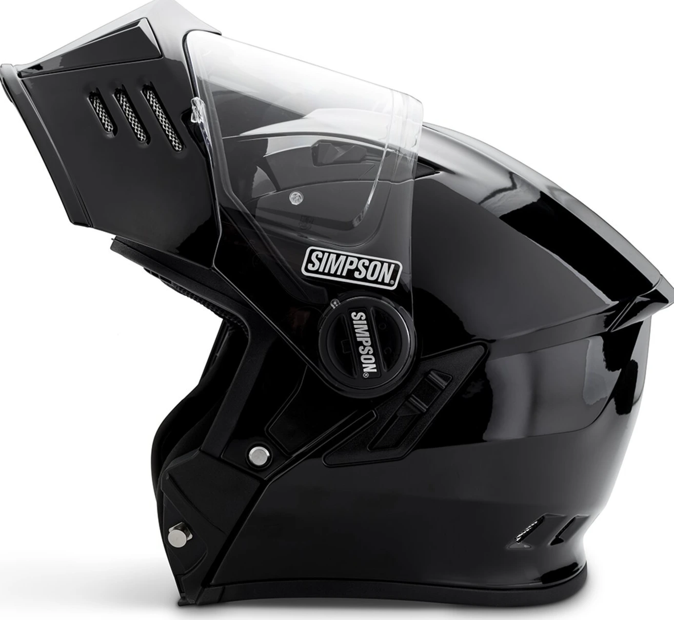 Simpson Darksome helmet, black metal, M, Gloss
