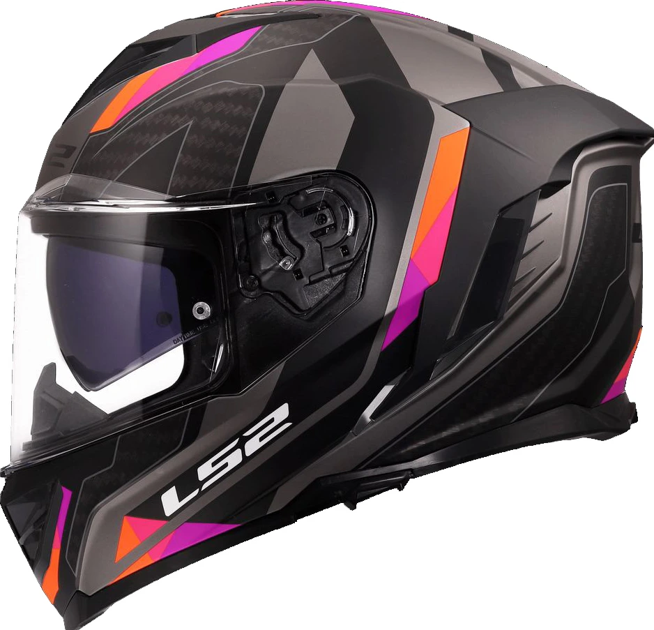 LS2 FF818 STORM III SPORTY Helmet - Grey Purple, 2XL