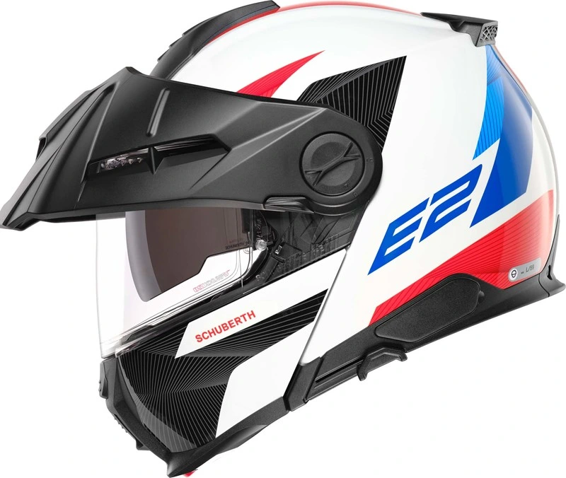 Schuberth Helmet E2 Defender White/Blue, 63 2XL