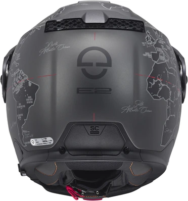 Schuberth Helmet E2 Atlas matt black/red, 53 XS