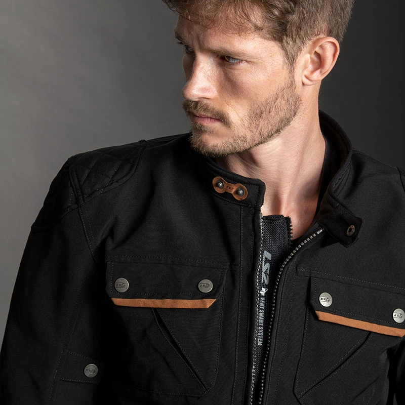 LS2 Bullet Man Jacket - M, Brown