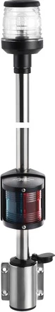 Wall-mounting black combined lightpole 100 cm