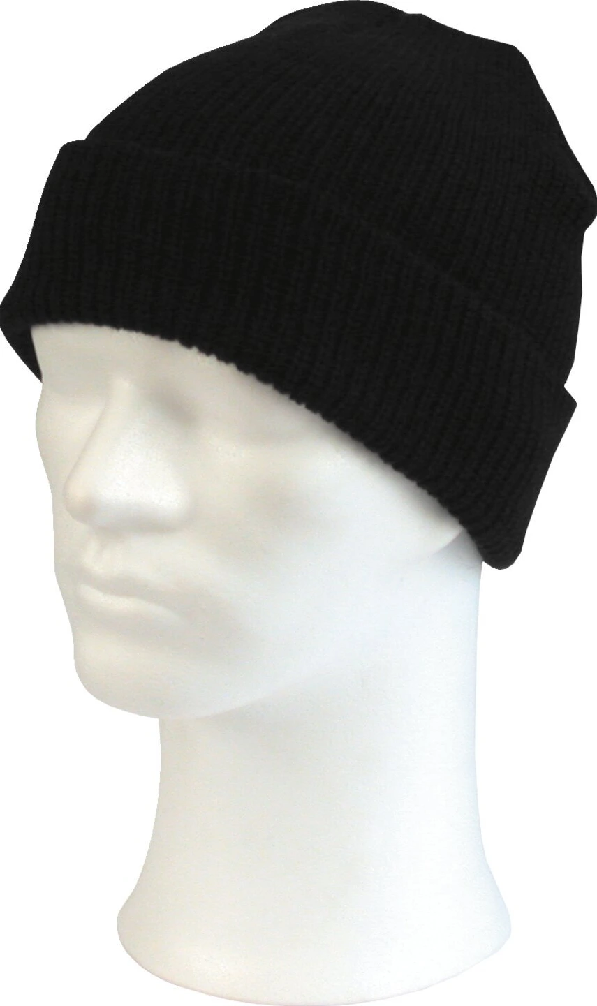 Army Surplus Rough beanie, Black