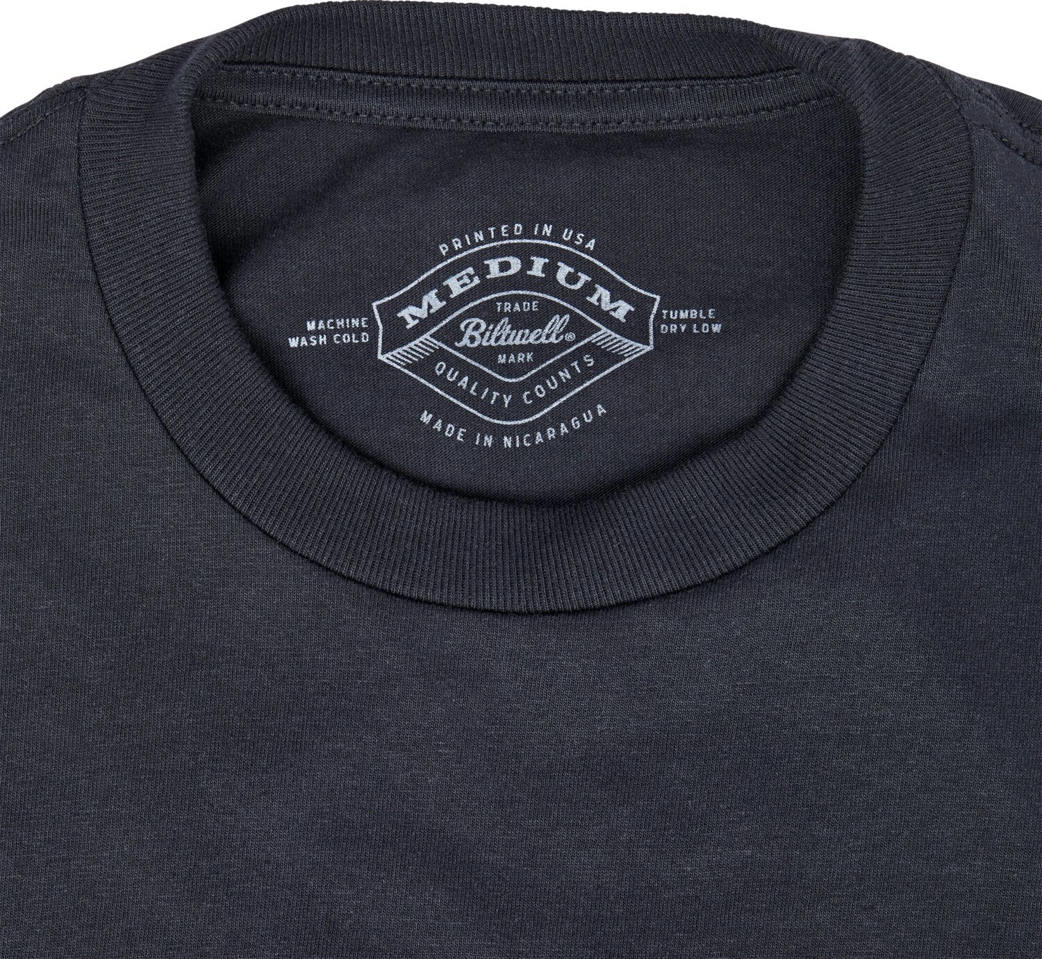 Biltwell Left turn long sleeve t-shirt, Black, S