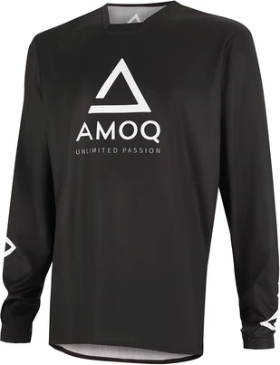 AMOQ Ascent Comp Jersey Black-White, XS
