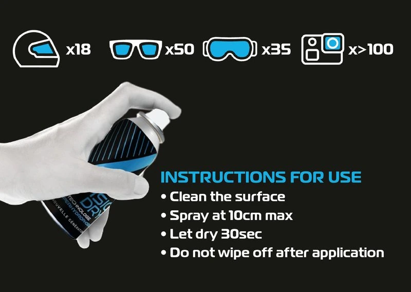 VISIODRY demo kit Superhydrophobic anti-rain AEROSOL mL/50 g 35