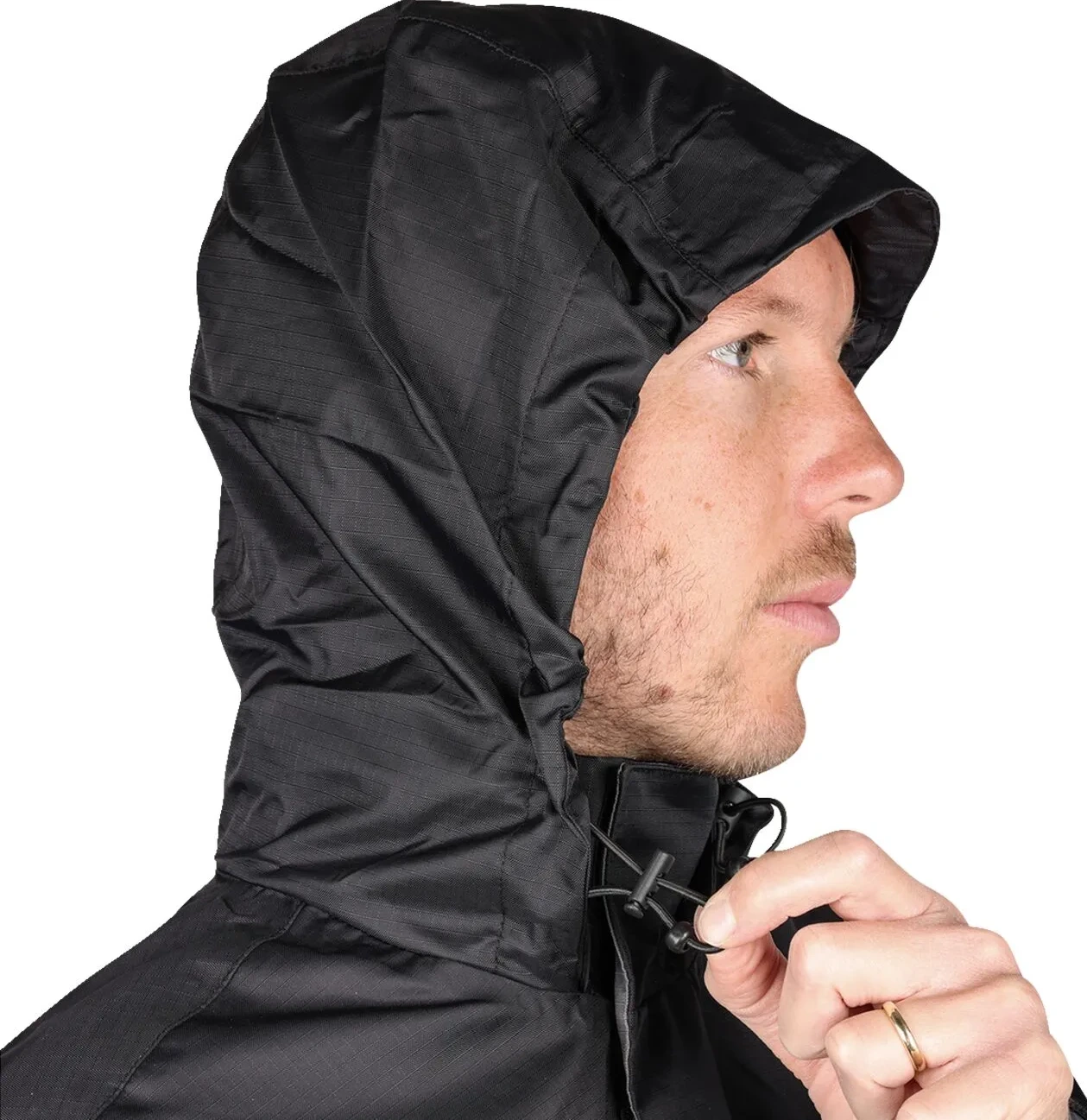 JACKET MISSION WATERPROOF RAIN BLACK MD