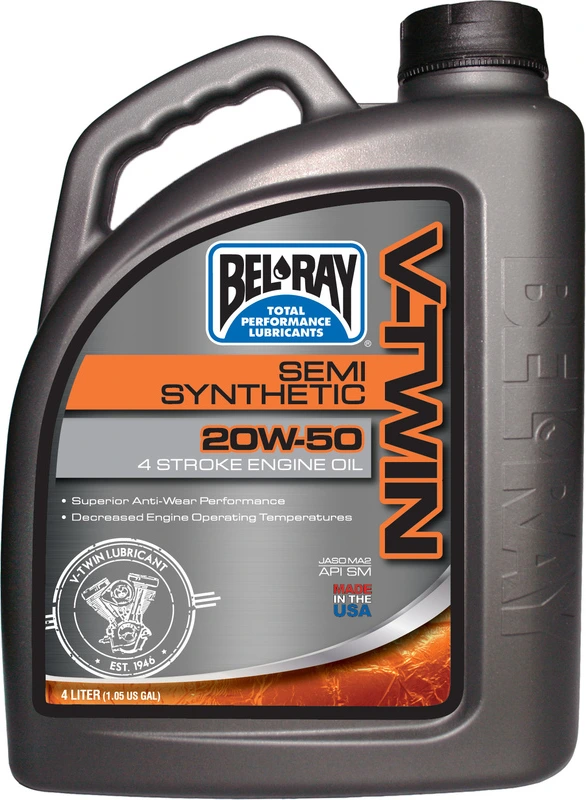 Bel-Ray V-Twin Pussintētiskā 20W-50 4L