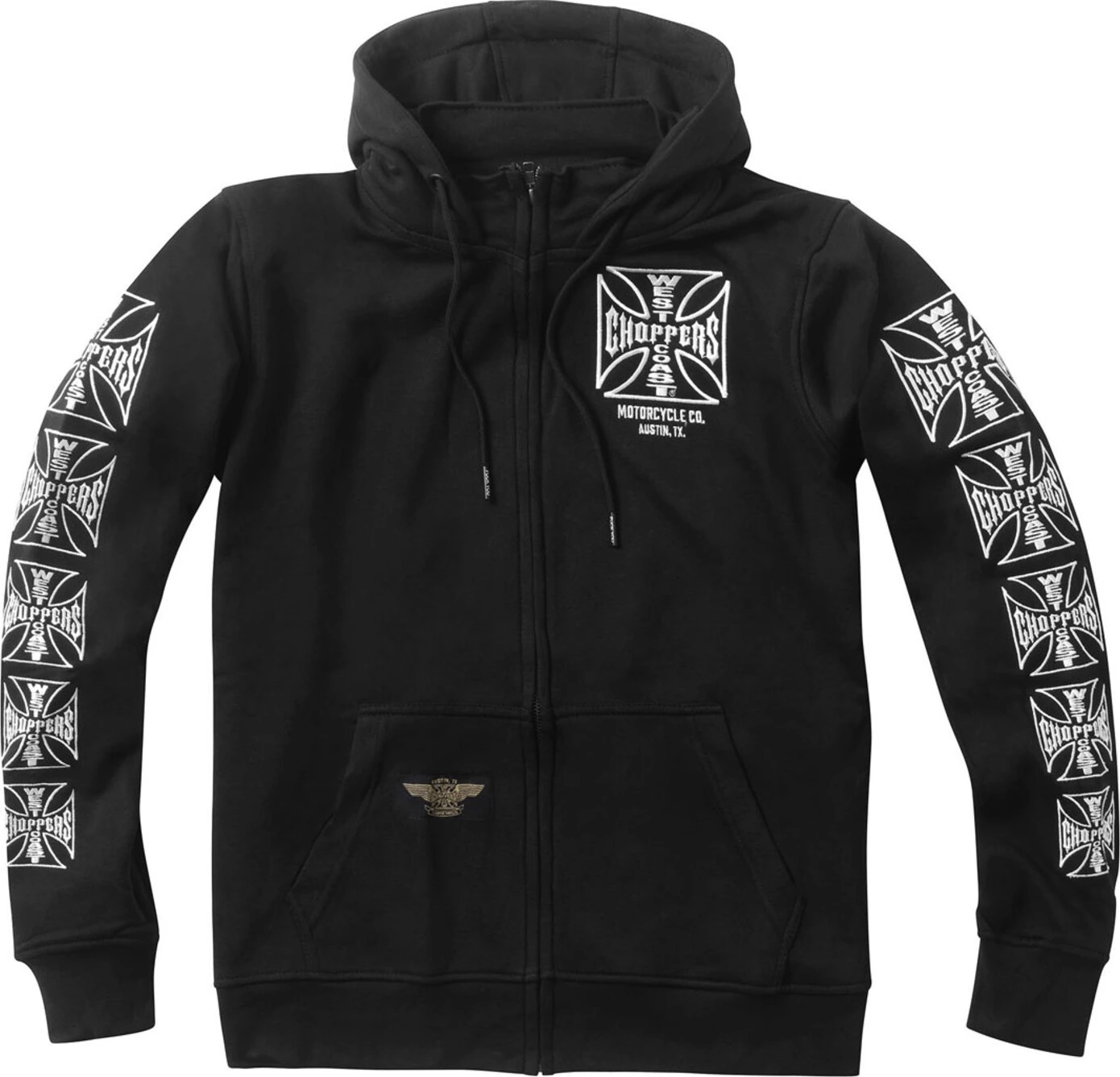 WCC Dominator zip hoodie, Black, S