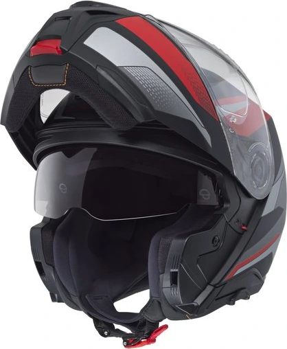 Schuberth Helmet CONCEPT Tracer red matt, 53 XS