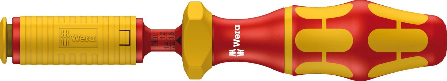 Wera adjustable torque handle VDE Kraftform, Red