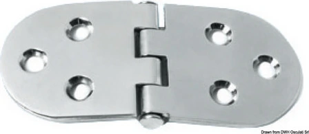 S.S hinge 130x60 mm