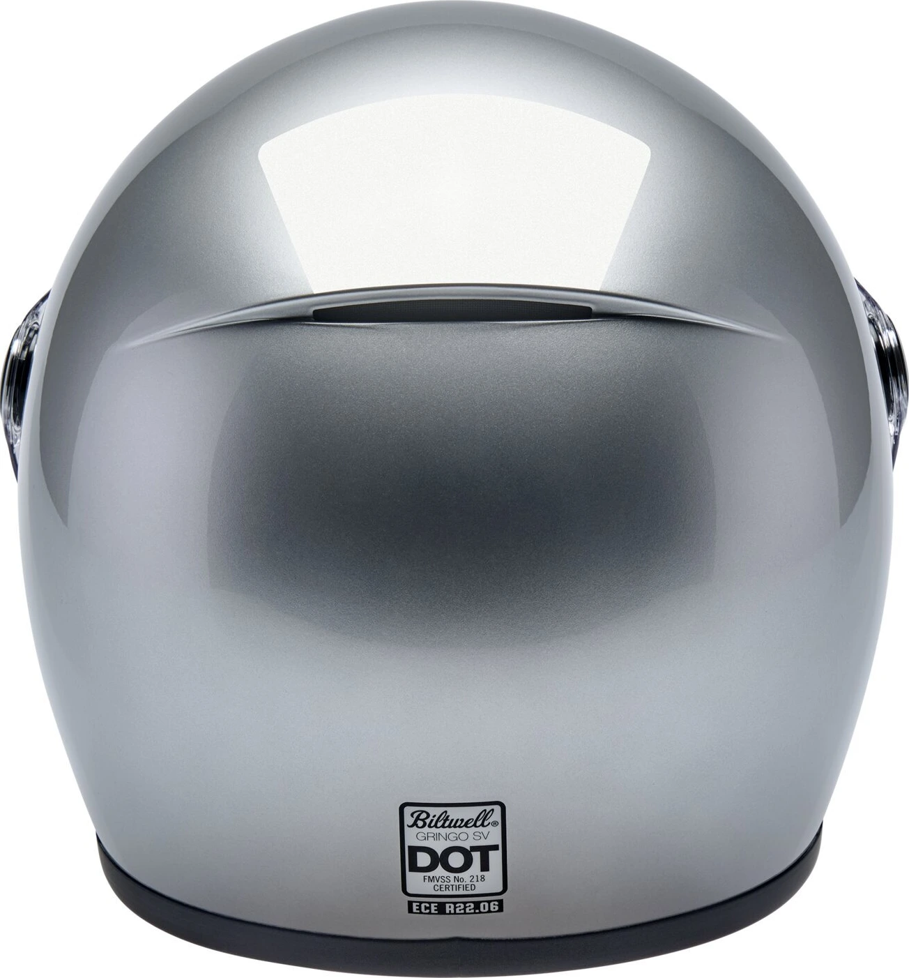Biltwell Gringo SV helmet, Silver, L, gloss