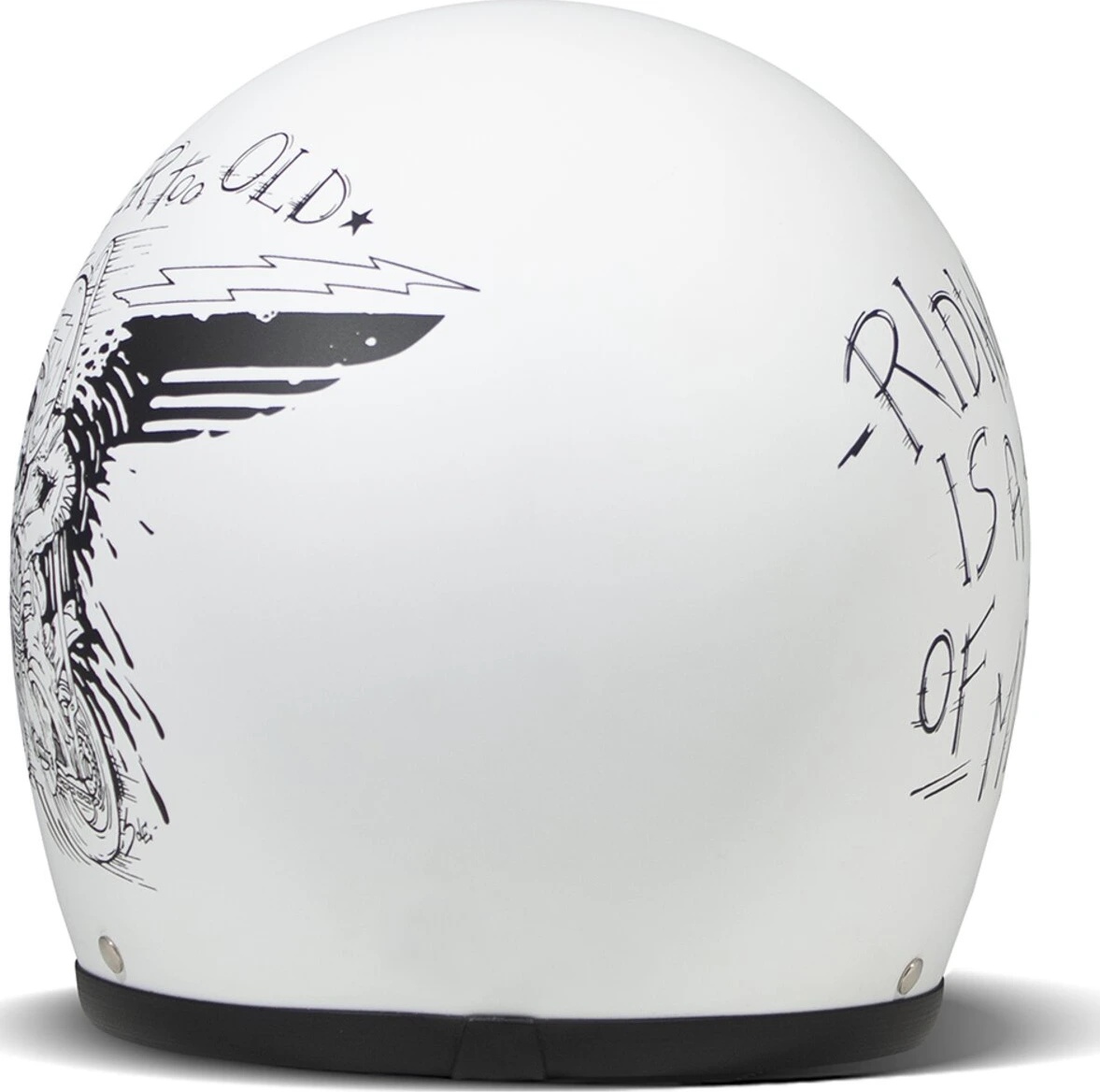 DMD Retro helmet Oldie, White, S, Matte