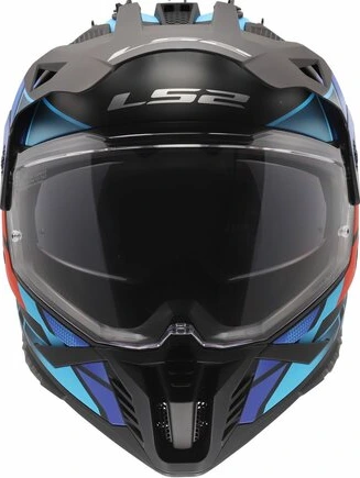 LS2 MX702 PIONEER II BLOCK Helmet - S, Black Red Blue