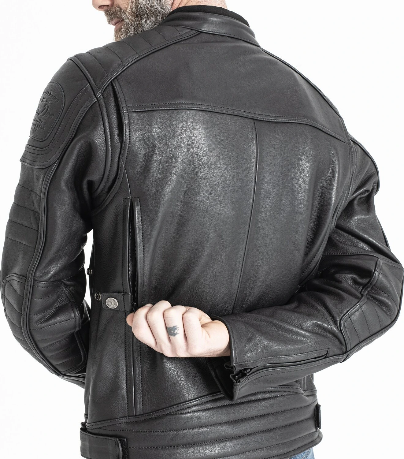 John Doe Technical Leather jacket, Black, L