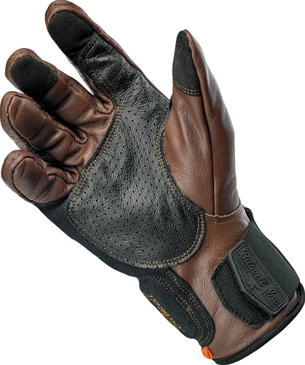 Biltwell Borrego gloves chocolate/black CE appr, storm grey black tracker, XS