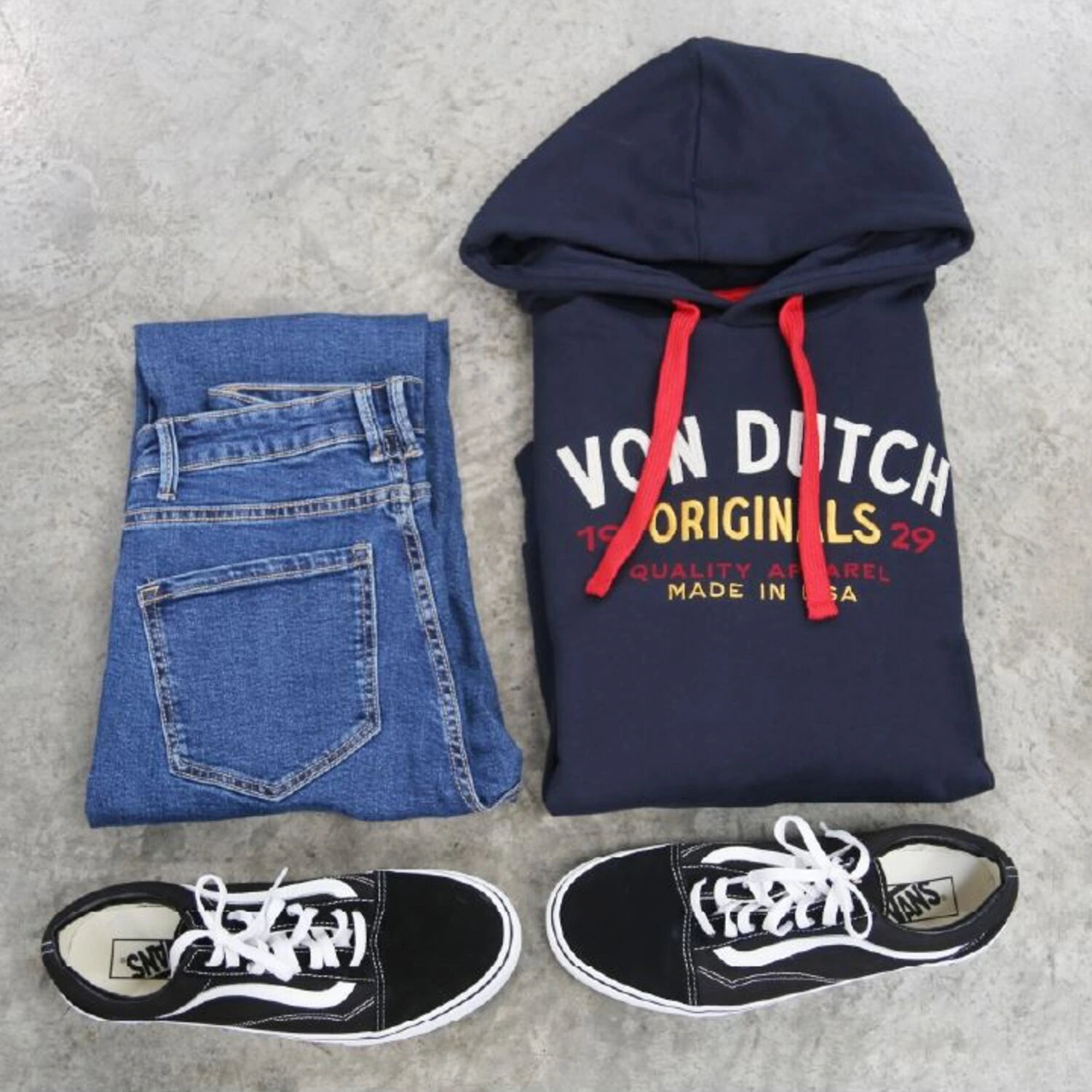 Von Dutch Made hoodie, Black, 2XL